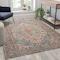 Flash Furniture Distressed Vintage Medallion Area Rug - 5' x 7' - Blue Multi Polyester RC-EG-202101-01-57-BL-GG - alternate 1